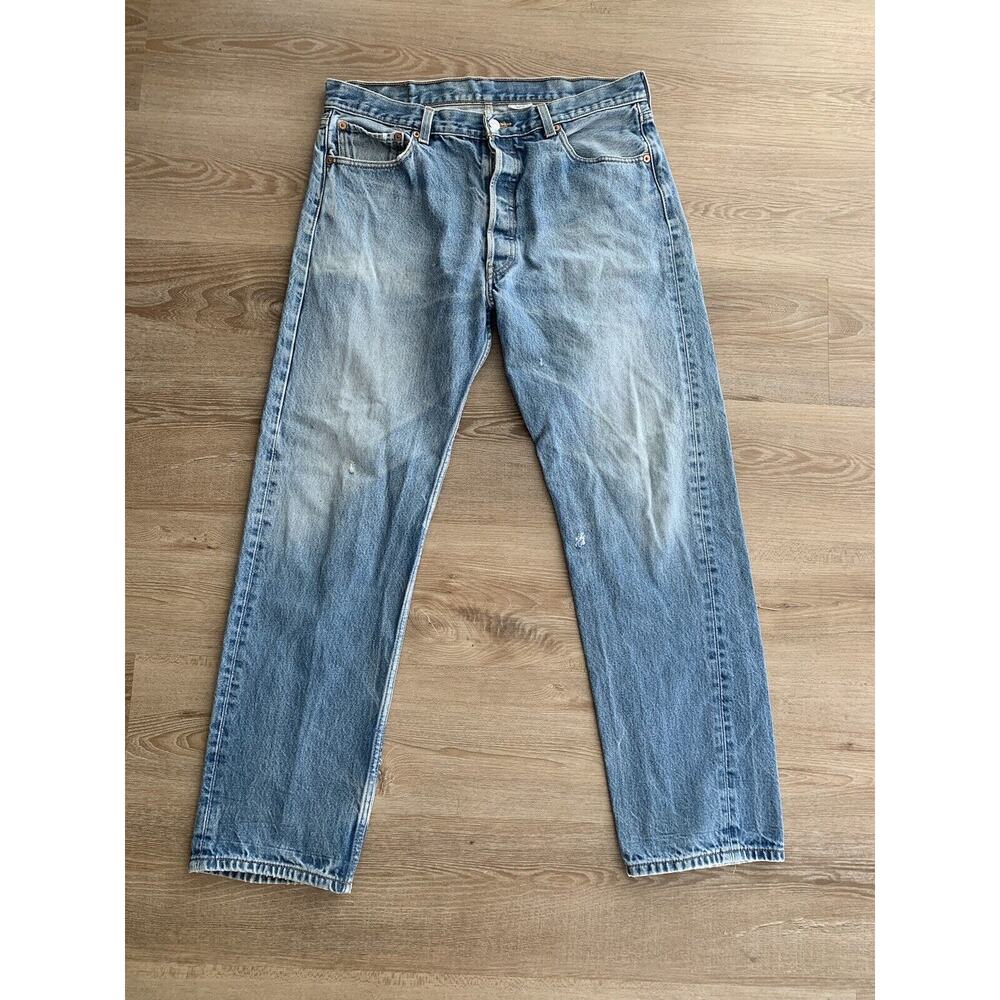 Levi's 501XX Jeans Men's Blue Button Fly Size 34x30 WPL 423